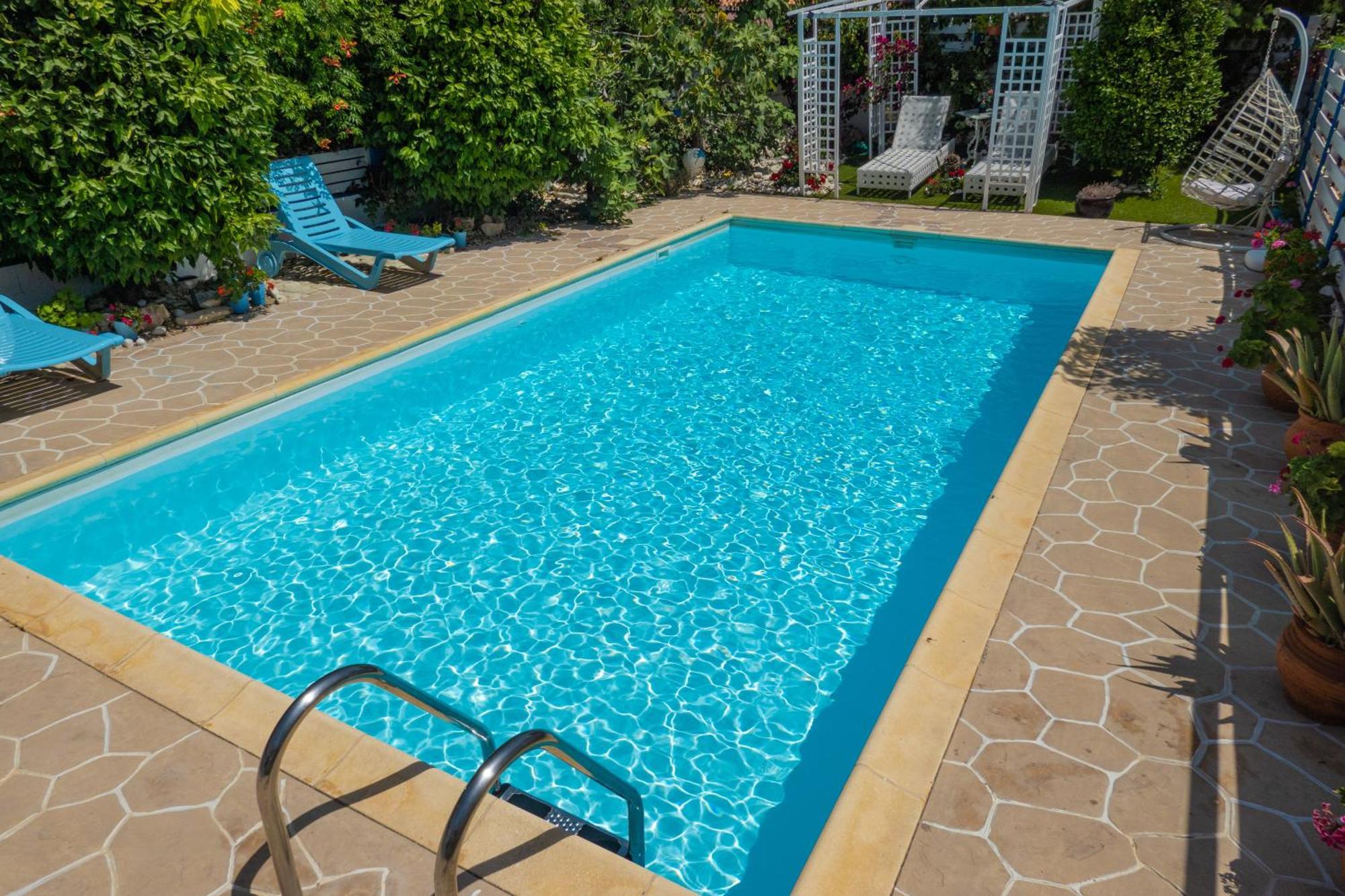 Greek Island Style 2 Bedroom Villa With Pool Next To The Sea لارنكا المظهر الخارجي الصورة